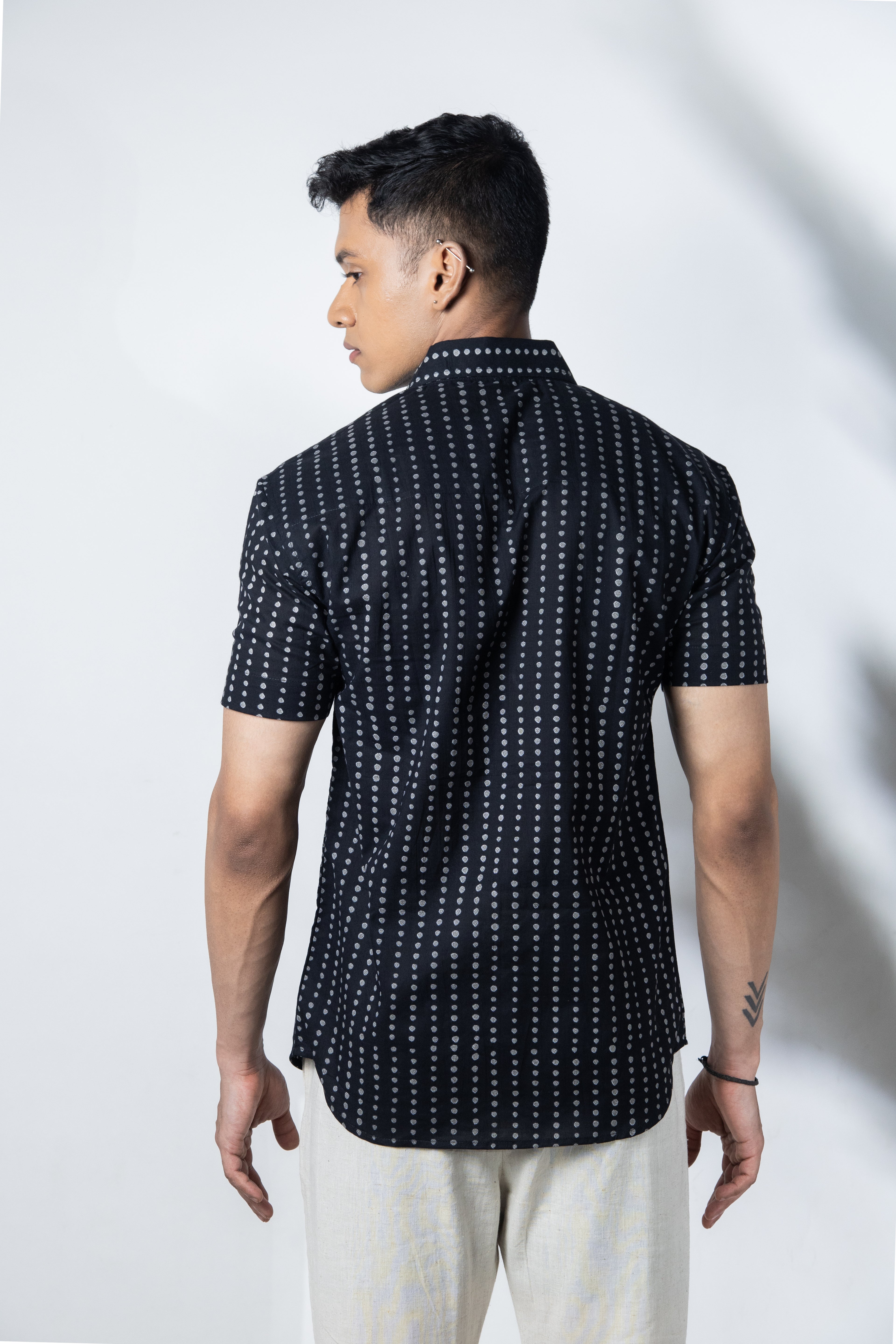 Inderooh Black Polka Shirt