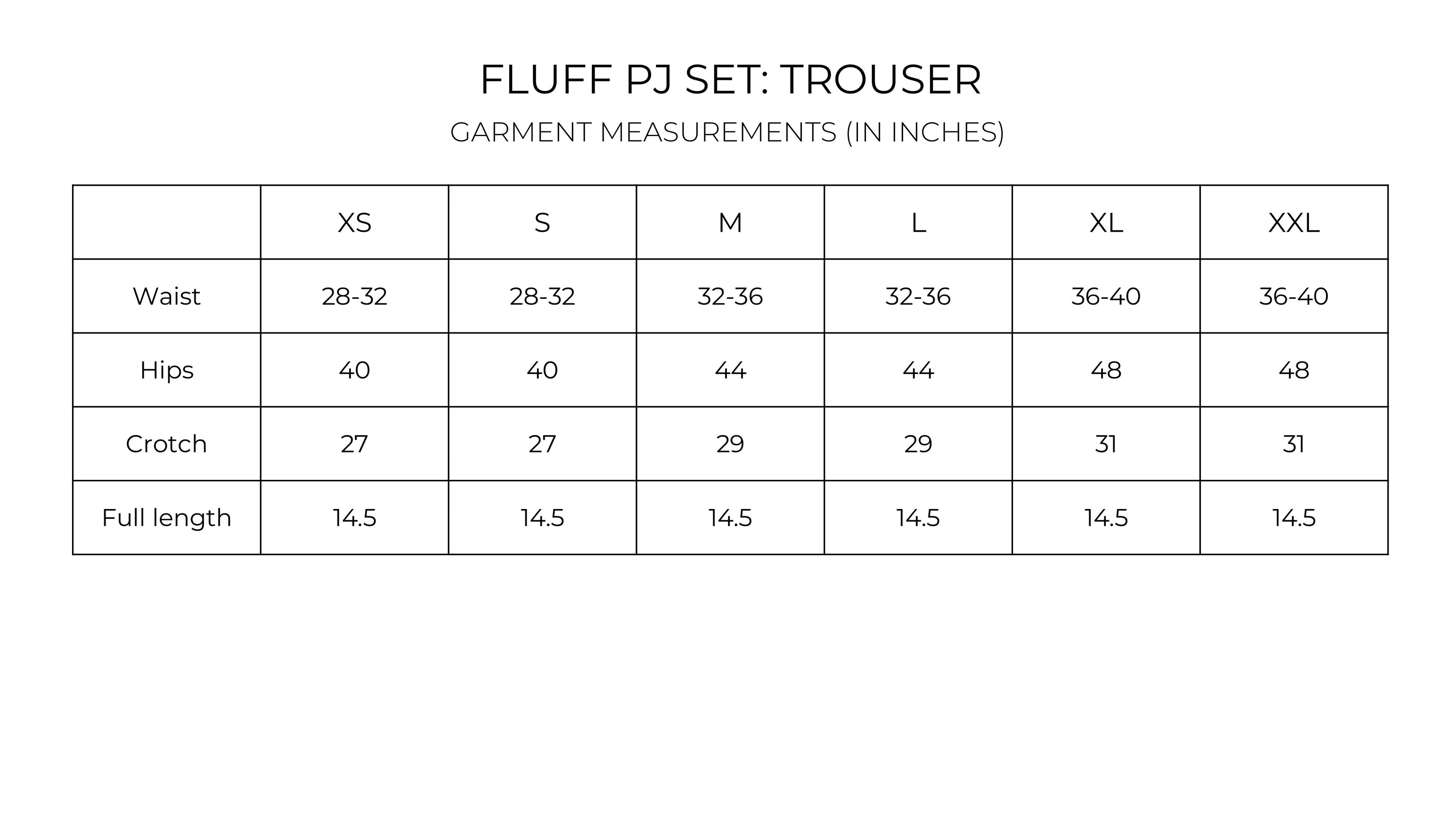 Fluff PJ Set