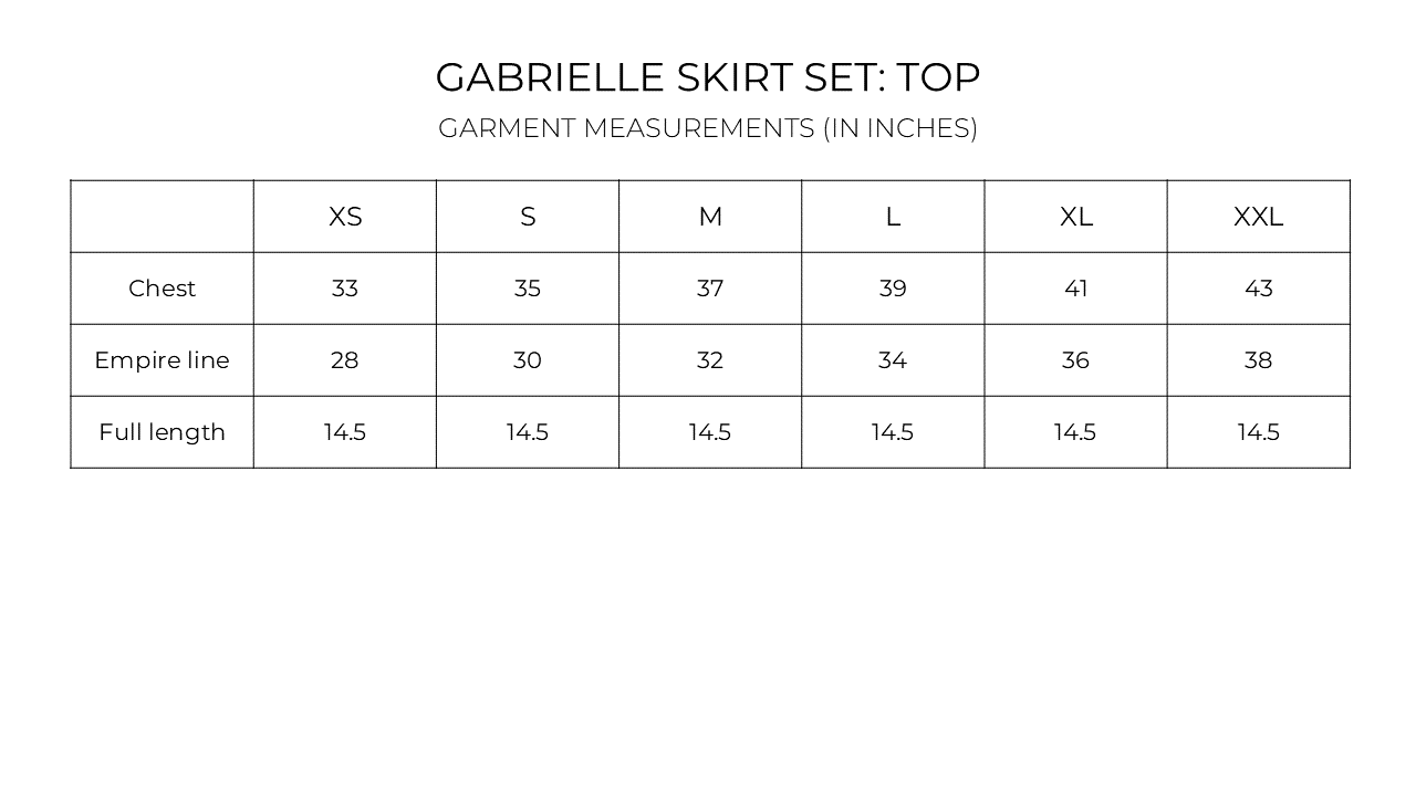 Gabrielle Skirt Set