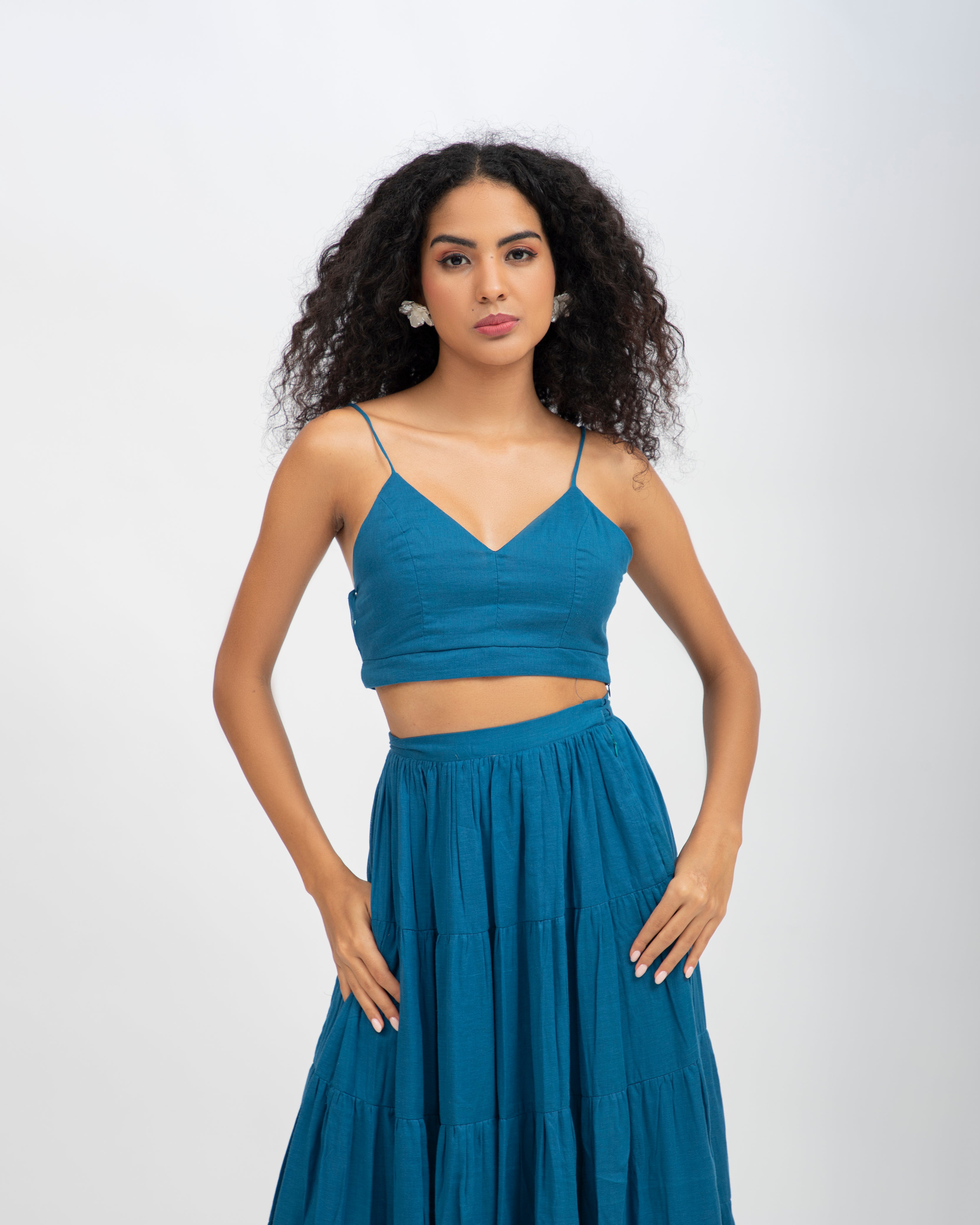 Cobalt Skirt Co-ord Set