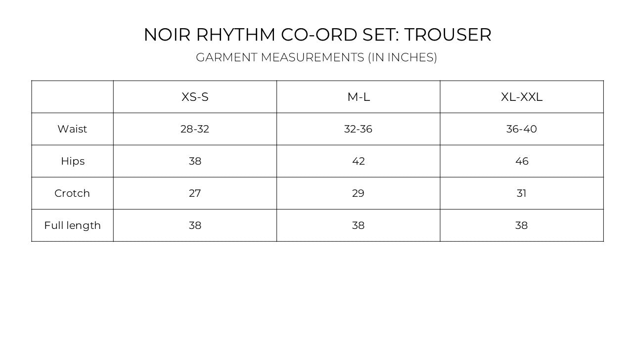 IndeRooh Noir Rhythm Co-ord Set