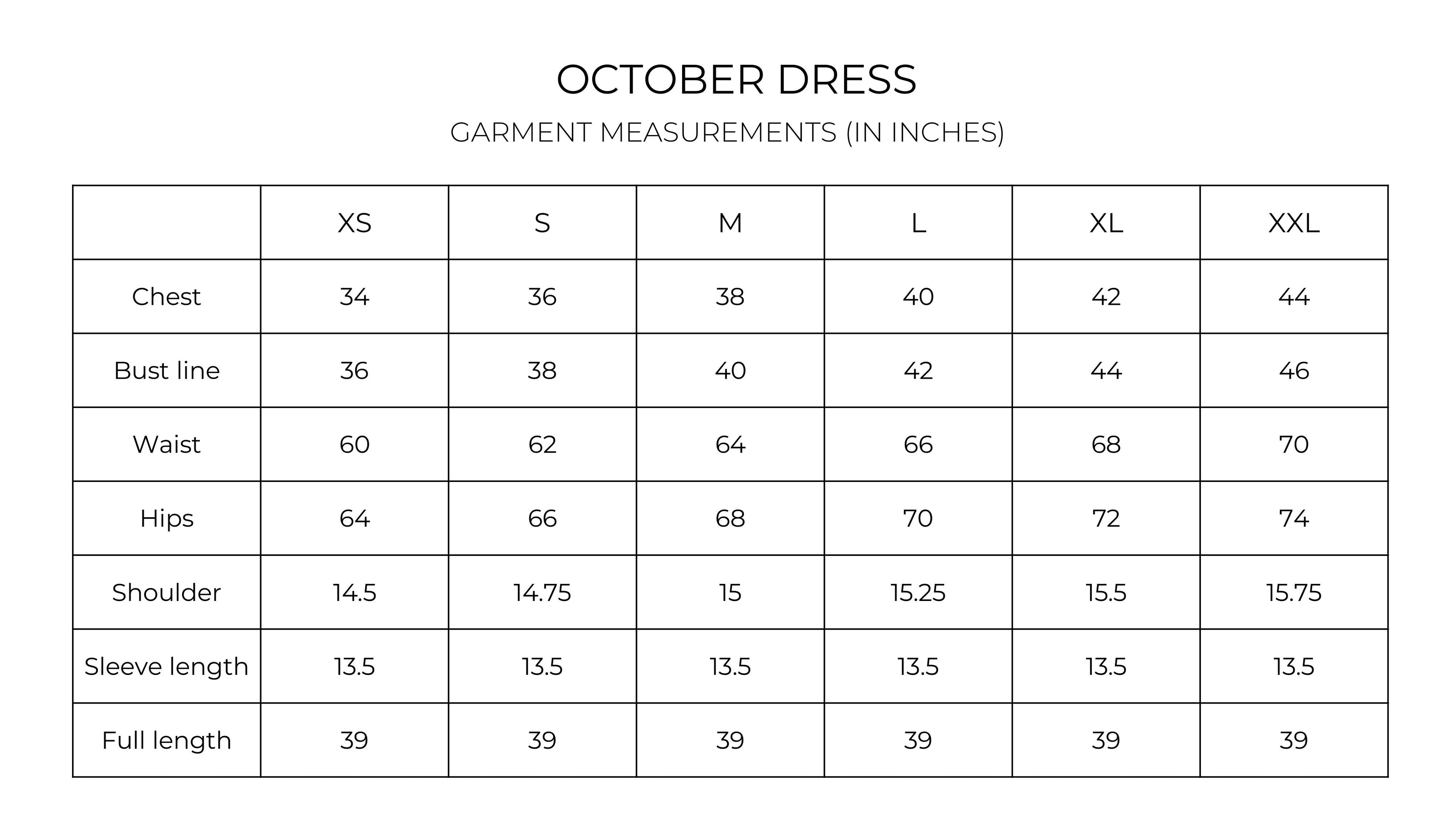 October Dress
