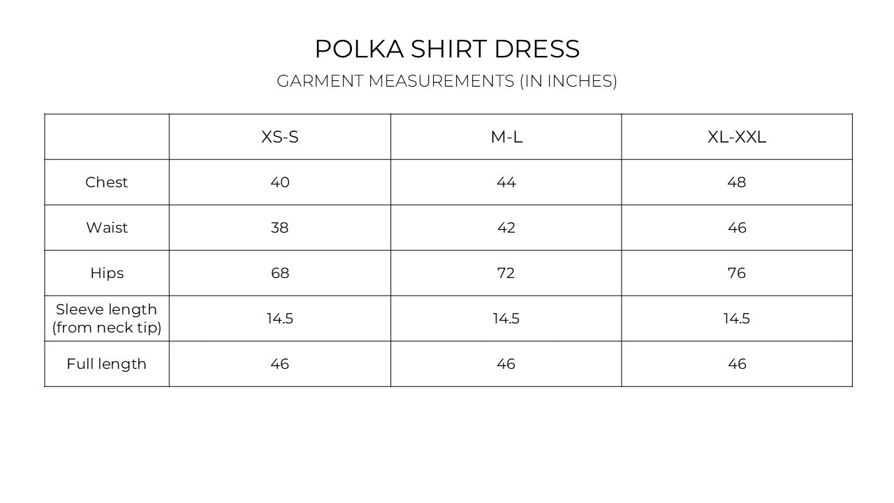 IndeRooh Polka Shirt Dress