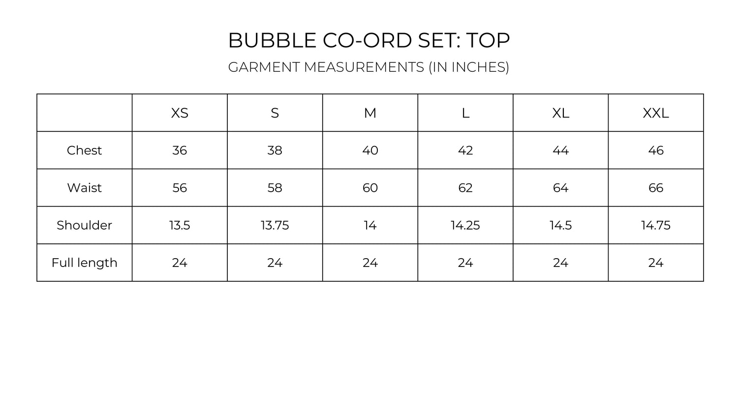 Bubble Co-ord Set