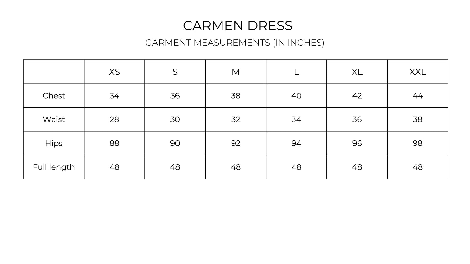 Carmen dress