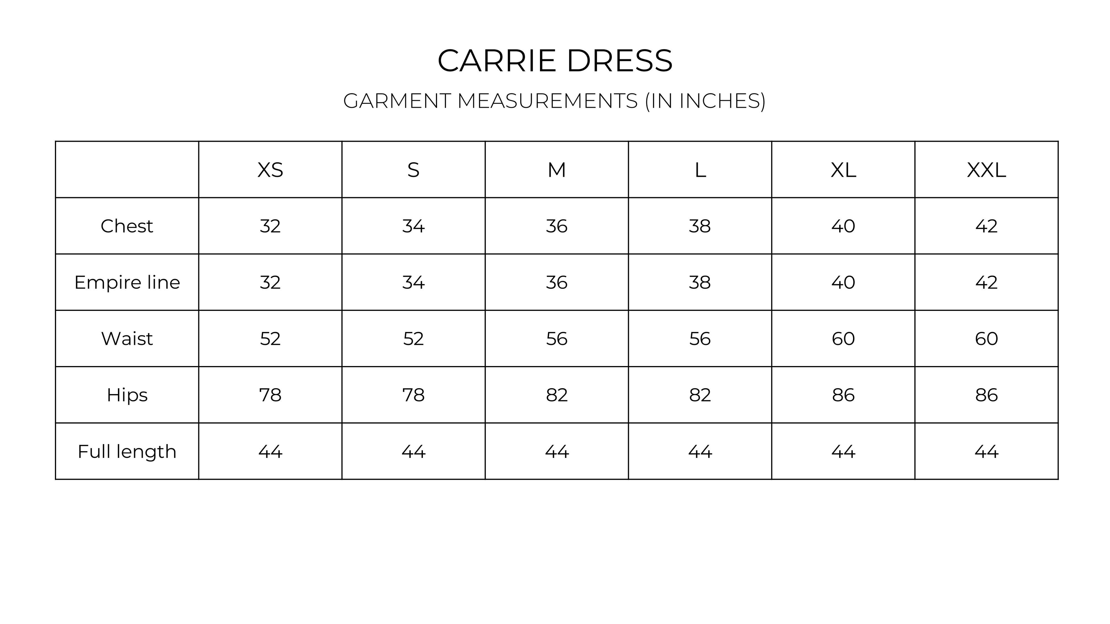Carrie dress