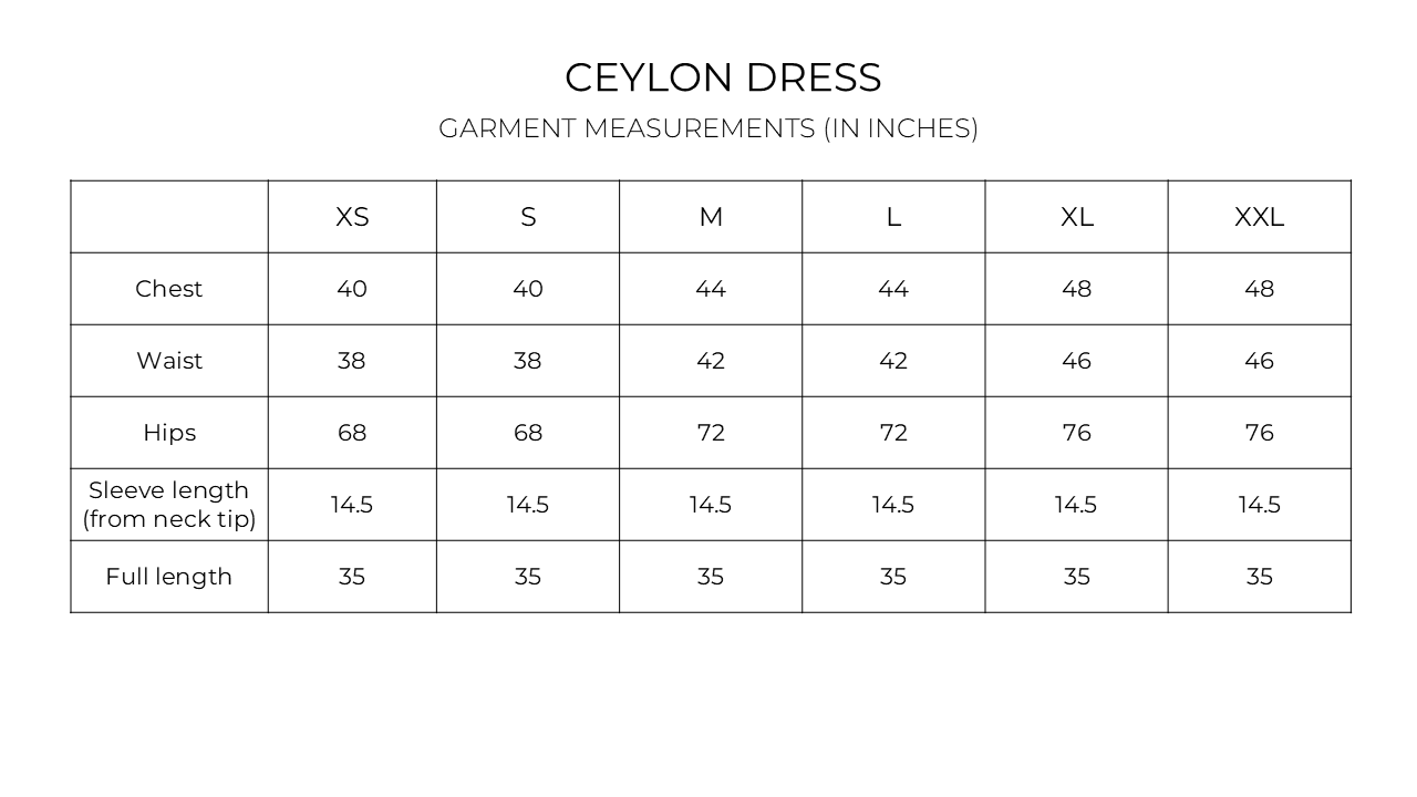 Ceylon dress