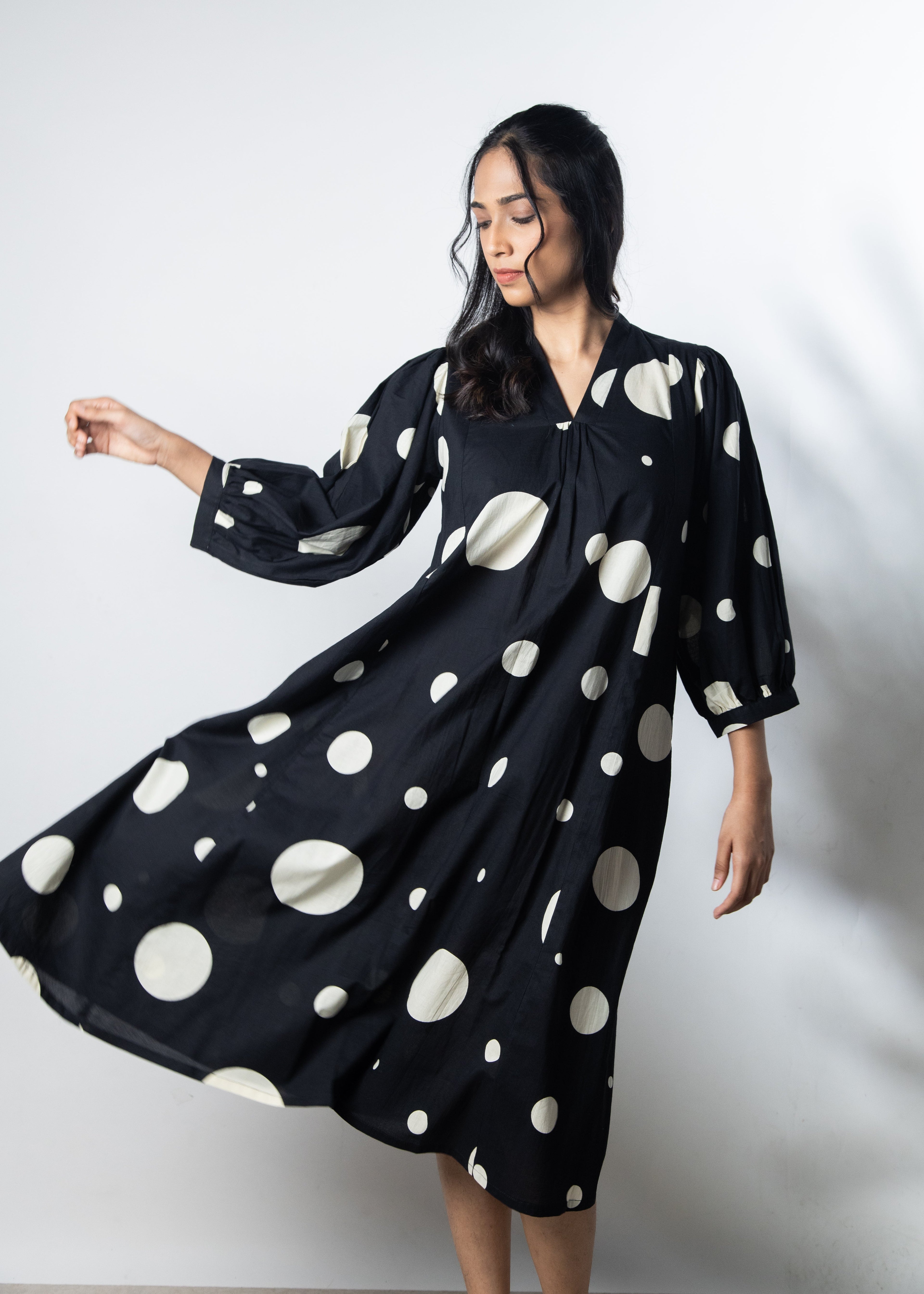 IndeRooh Polka Relaxed Dress
