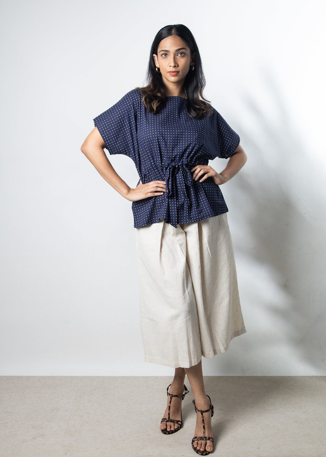 Inderooh Polka Kimono Top