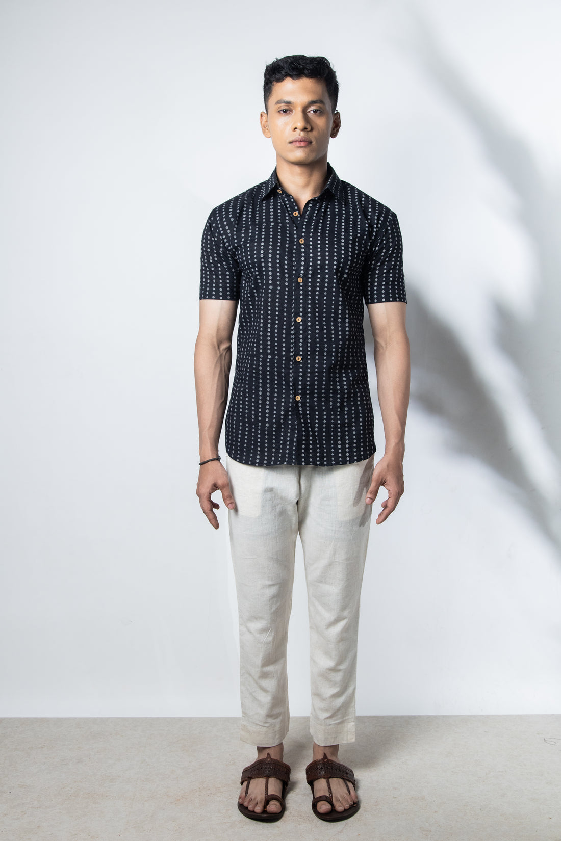 Inderooh Black Polka Shirt