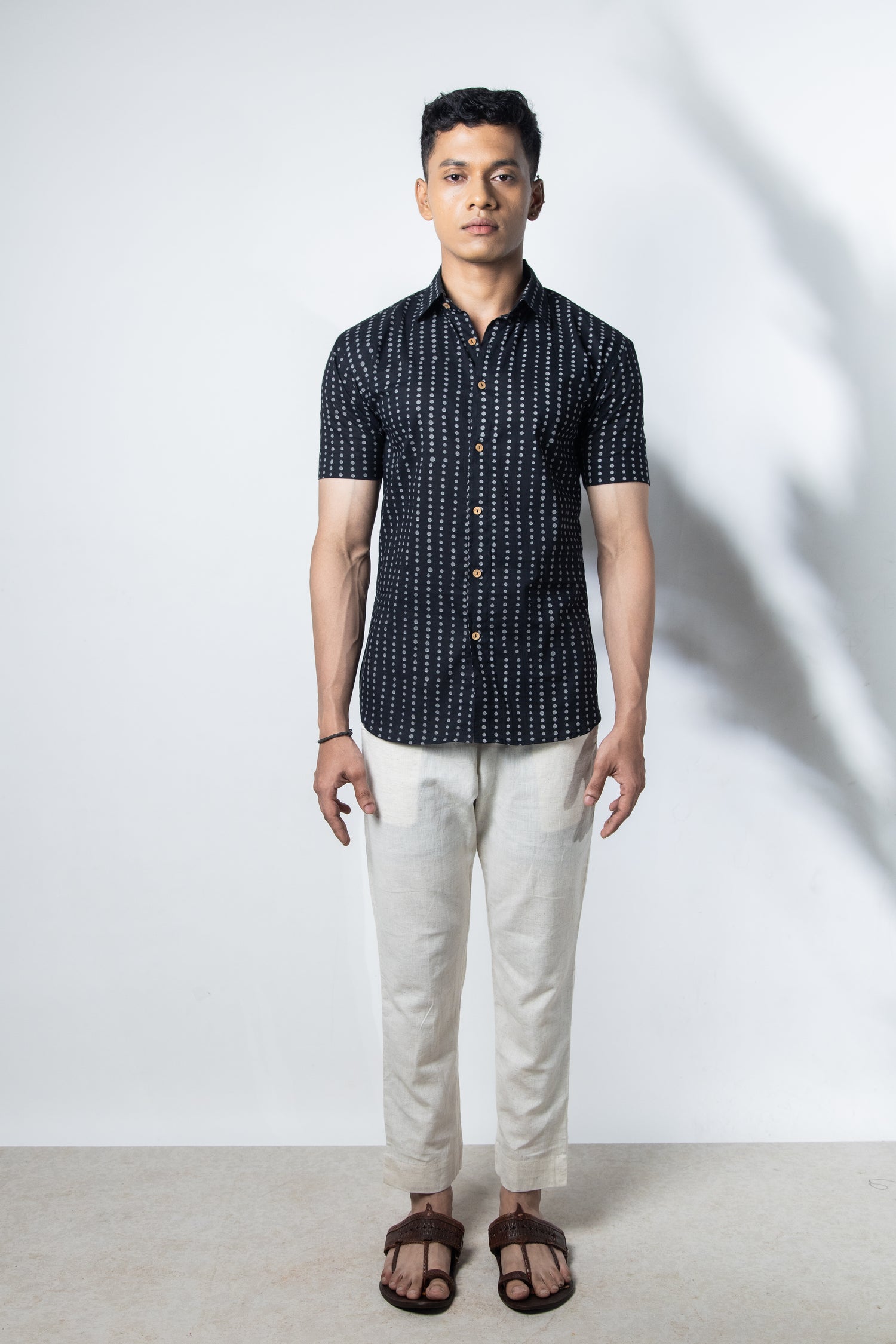 Inderooh Black Polka Shirt