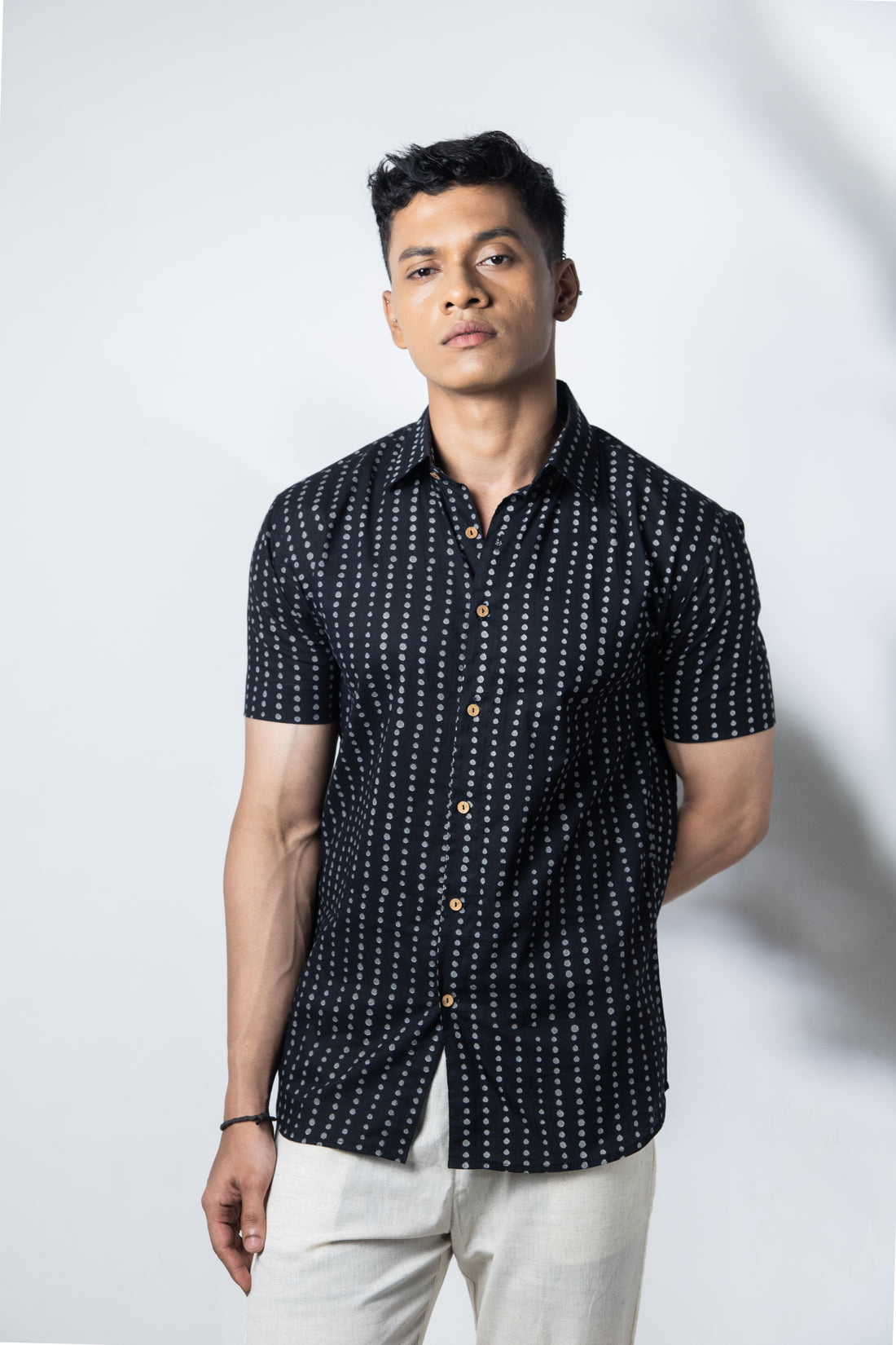 Inderooh Black Polka Shirt