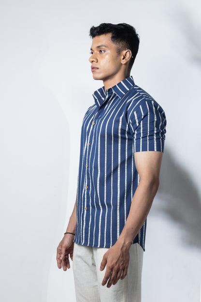 Inderooh Striped Blue Shirt