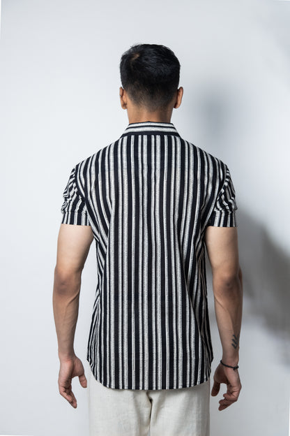Inderooh Monochrome Striped Shirt