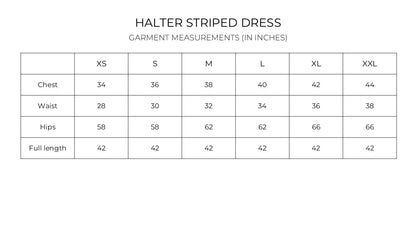 IndeRooh Halter Striped Dress