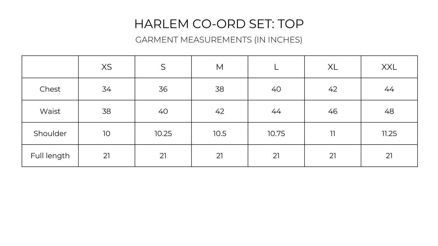 Harlem Co-ord set