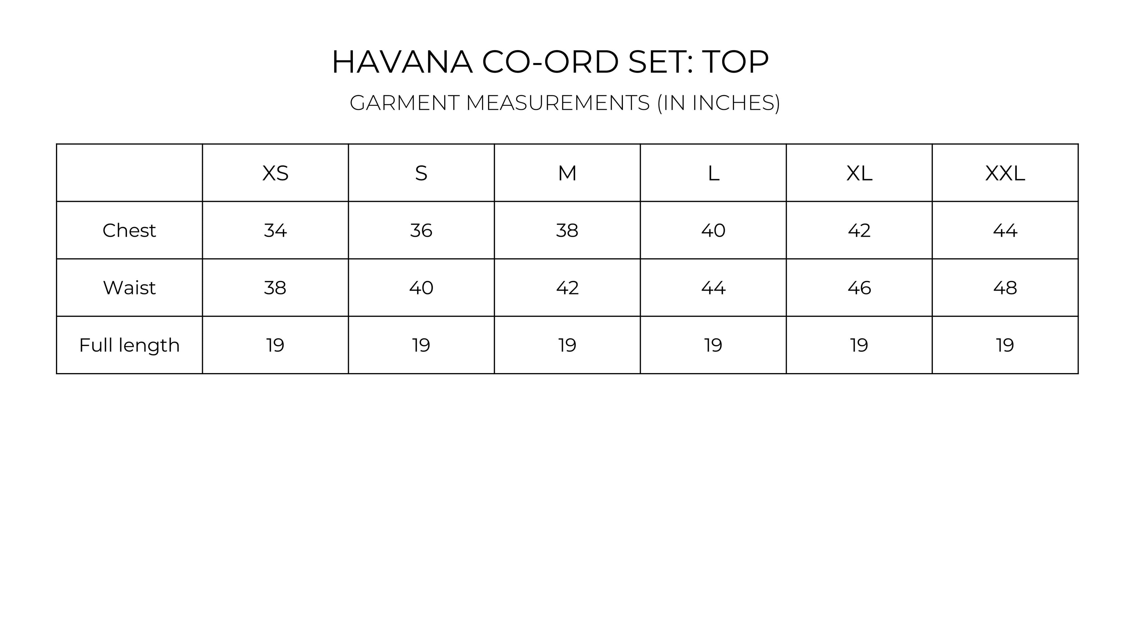 Havana Co-ord Set