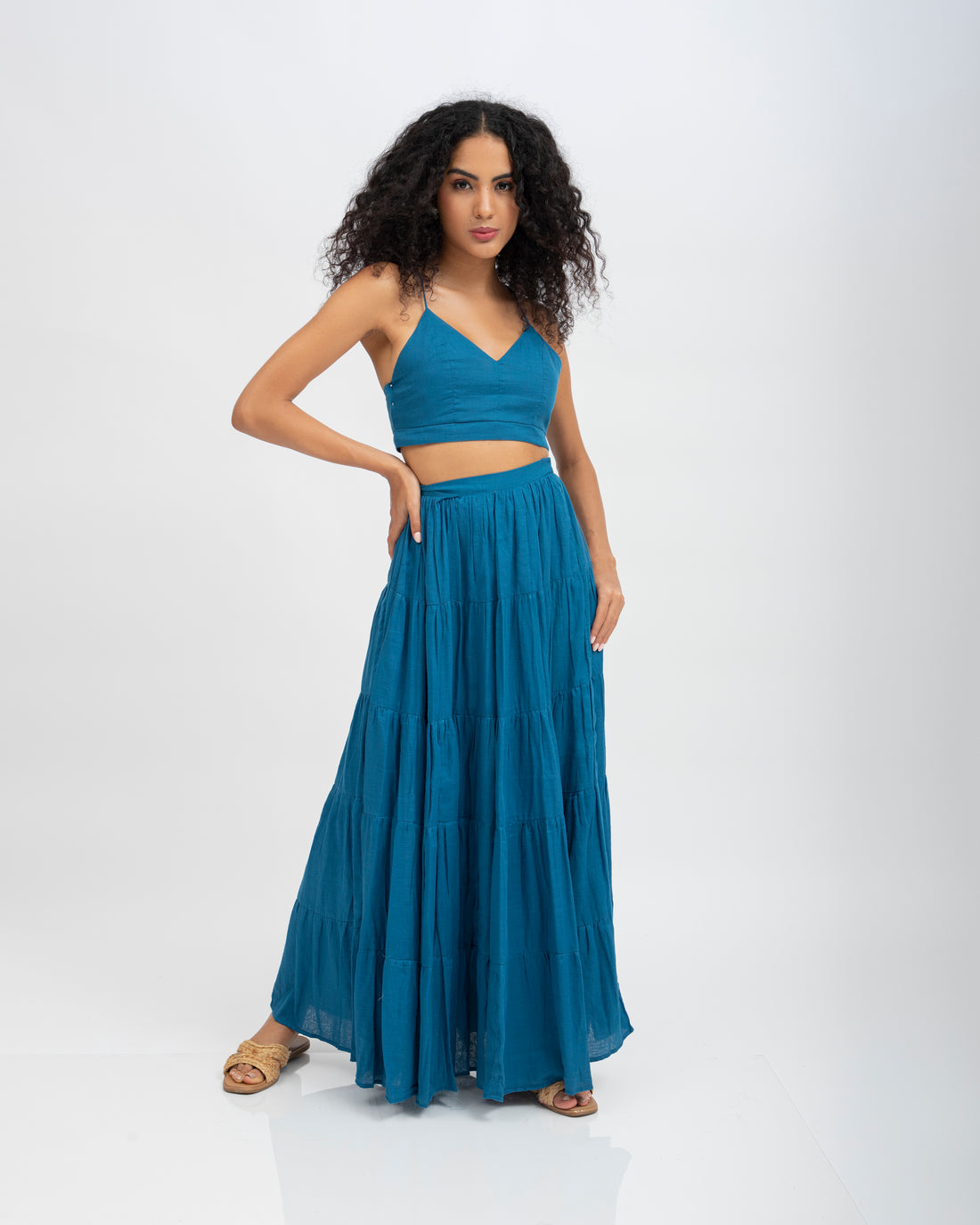 Cobalt Skirt Co-ord Set