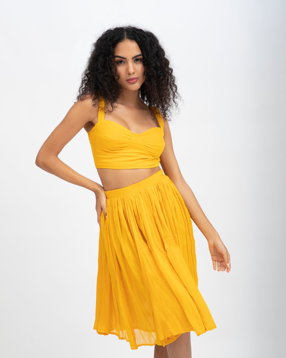 Canary Skirt Co-ord Set