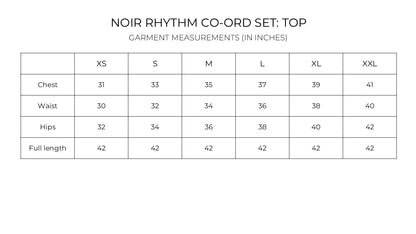 IndeRooh Noir Rhythm Co-ord Set