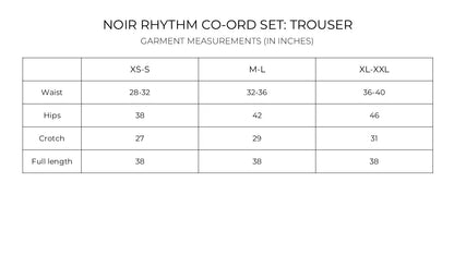 IndeRooh Noir Rhythm Co-ord Set