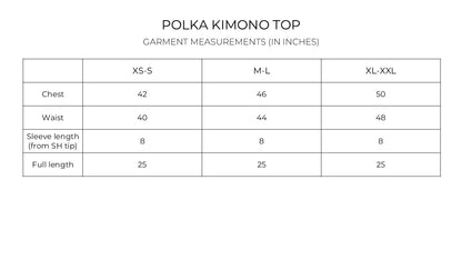 Inderooh Polka Kimono Top