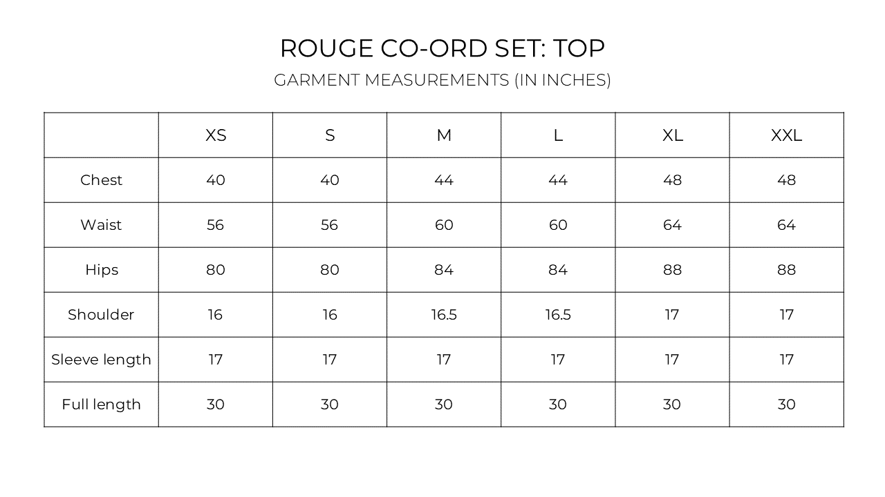 Rouge Co-ord Set