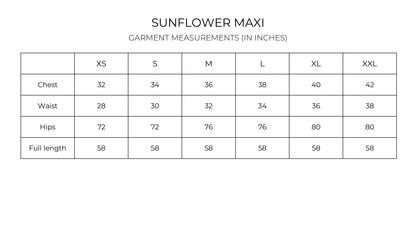 Sunflower Maxi Dress